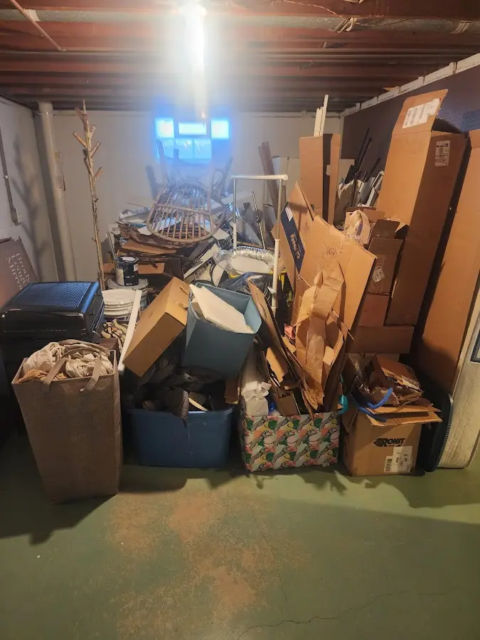 Roll-off dumpster container at job site for Concrete Dumpster Rental in Washington